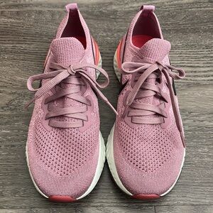 Women’s Nike Epic React Flyknit 2 ‘Plum Dust’ Pre-Owned Athletic Shoes Size 7.5